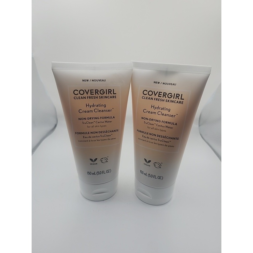 Covergirl Clean Fresh Cream Cleanser 5oz Hydrating Formula 2 Pack - New